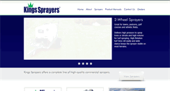 Desktop Screenshot of kingssprayers.com